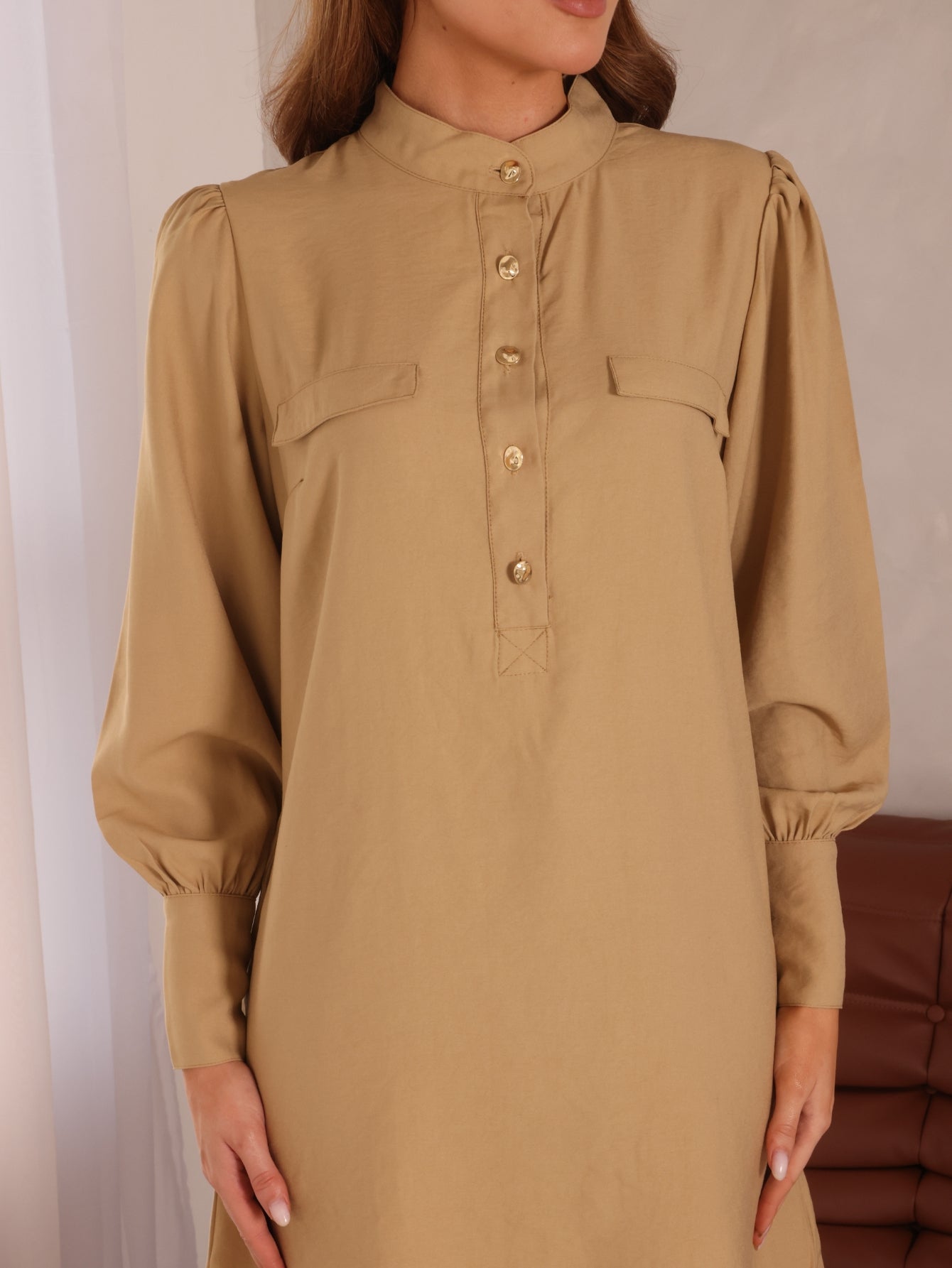 Vestido alfaiataria Manga longa Cinara