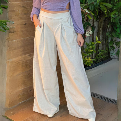 Calça Carmela - Pantalona Linho