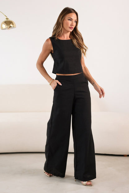 Conjunto Stella - Linho Pantalona e Regata