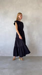 Stories de Vestido Midi Alfaiataria Manga Muscle Tee Brenda