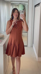 Stories de Vestido em alfaiataria com decote em V com laços acinturado com saia rodada Aysha