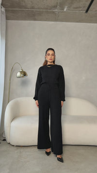 Stories de Conjunto tricot mousse Comfy 2 pecas calça reta e blusa sofisticado básico e versátil Nevada