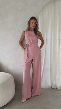 Stories de Macacão Pantalona Feminino Alfaiataria com Amarração Sandra