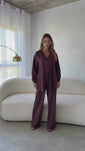 Stories de Conjunto 3 Pecas Kimono Calca Reta e Regata em V Alfaiataria Aruba