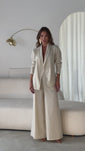 Stories de Blazer Basico Acinturado Linho Camila