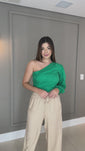 Stories de Cropped Manga longa Alfaiataria Maria Luiza