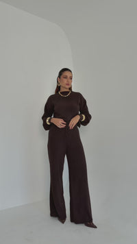 Stories de Conjunto tricot mousse Comfy 2 pecas calça reta e blusa sofisticado básico e versátil Nevada
