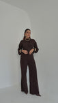 Stories de Conjunto tricot mousse Comfy 2 pecas calça reta e blusa sofisticado básico e versátil Nevada