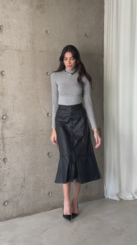 Stories de Blusa Canelada Manga Longa viscose