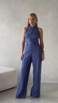 Stories de Conjunto Clarice - Alfaiataria Wide Leg e Blusa Recorte