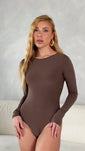 Stories de Body Feminino Poliamida Manga Longa Amber