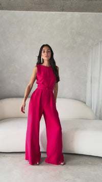 Stories de Macacão Pantalona Feminino Alfaiataria com Amarração Sandra