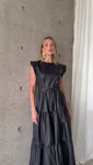 Stories de Vestido Midi Couro Manga Muscle Tee Brenda