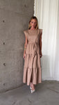 Stories de Vestido Midi Couro Manga Muscle Tee Brenda