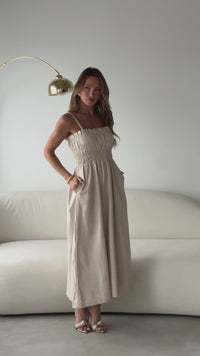 Stories de Vestido Longo Busto Elastex Linho Ariel
