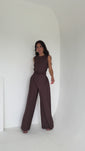 Stories de Macacão Pantalona Feminino Alfaiataria com Amarração Sandra